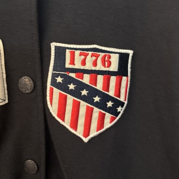 Heritage American Blue/Red varsity  jacket Lacrosse Embroidered‎ Patches 3XL - Picture 7 of 16